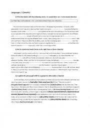 English Worksheet: Test 13rd year tunisian students