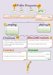 English Worksheet: Polite Requests