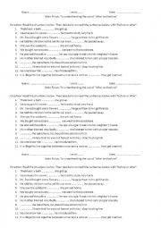 English Worksheet: Before and After (Combine the sentences using before and after)
