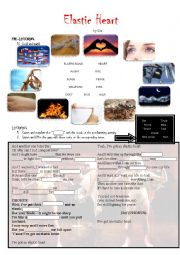 English Worksheet: Elastic Heart