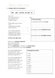 English Worksheet: Stay with me