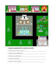 English Worksheet: Prepositions of place