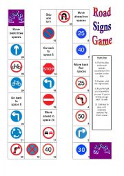 Roadsigns Board game