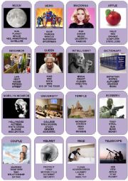 English Worksheet: Taboo Cards - 4
