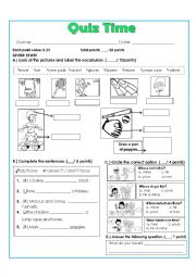 English Worksheet: HAVE AND HAS