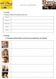 English Worksheet: Little Miss Sunshine- diner scene