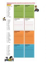 English Worksheet: Comparison