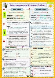 Present perfect and Past simple.