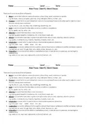 English Worksheet: Parts of Speech