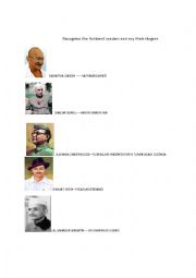 English Worksheet: indian leaders