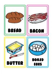 Food FLASHCARDS 1-5