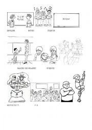 English Worksheet: School subjects
