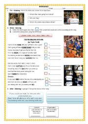 English Worksheet: A song
