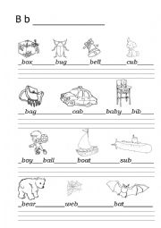 English Worksheet: Worksheet Letter Bb