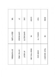 English Worksheet: dominoes