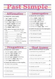 English Worksheet: Past Simple Review