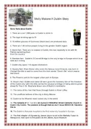 English Worksheet: Molly Malone A Dublin Story -Video Session and Oral exposition