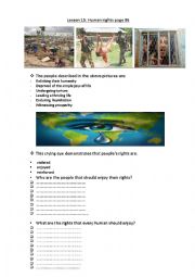 English Worksheet: Human rights