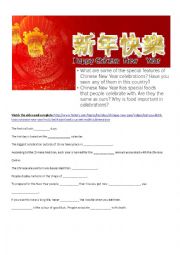 English Worksheet: Chinese New Year