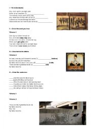 English Worksheet: Avicci - The nights