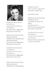 English Worksheet: Elvis Presleys song 