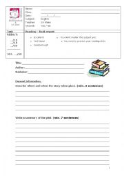 English Worksheet: Form book review 