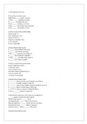 English Worksheet: To Be Exercise