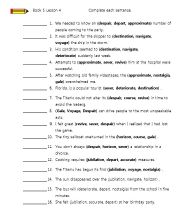 English Worksheet: General vocabuary