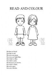 English Worksheet: His or her?