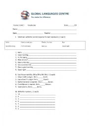 Introductions Worksheet