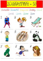 English Worksheet: adjectives - 18