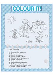 English Worksheet: Colour it!