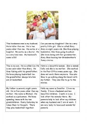 English Worksheet: My Family