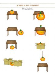 English Worksheet: Where is the Pumpkin?