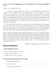 English Worksheet: The Hobbit