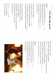 English Worksheet: Eminem & Rihanna - I love the way you lie 