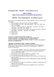 English Worksheet: SEVENS - A CLAPPING GAME