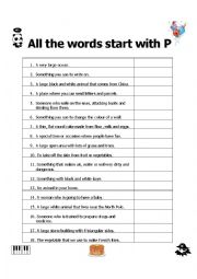 The alphabet worksheets