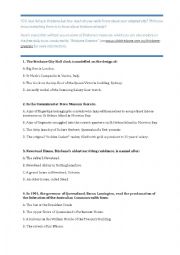 English Worksheet: Brisbane Quiz