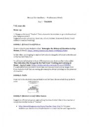 English Worksheet: Profession Week