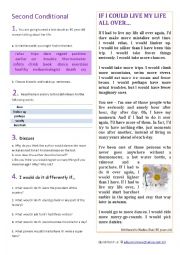 English Worksheet: conditionals
