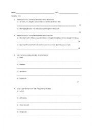 English Worksheet: Business english test