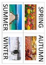 English Worksheet: THE SEASONS