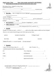 English Worksheet: about london ESL video