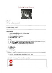 English Worksheet: Psycho : Arbogast and Norman Bates