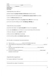 English Worksheet: Future forms, technology vocabulary