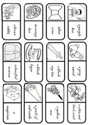 English Worksheet: Magic Dominoe