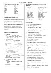 English Worksheet: Round-Up:Noun