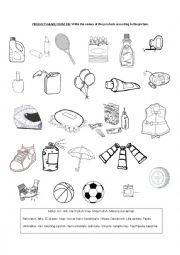 English Worksheet: PRODUCTS MADE FROM OIL