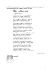 English Worksheet: Poetry Analysis and Creative Writing